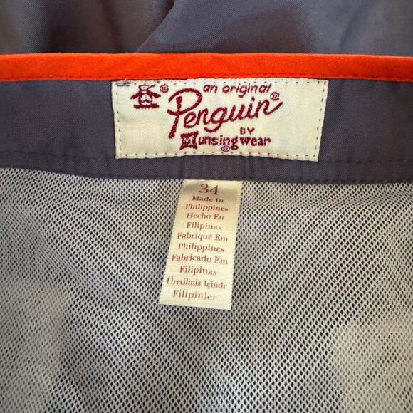 Penguin Men's Gray Swim Trunks 6", Size 34 - Picture 5 of 8